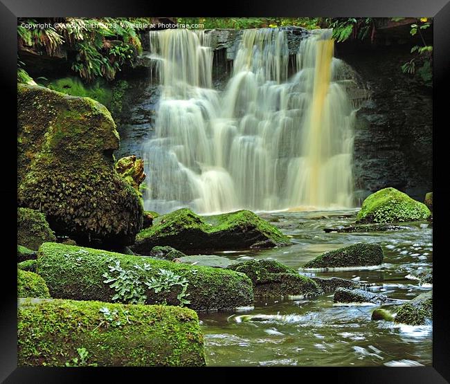 Enchanting Goit Stock Cascade Framed Print by Andy Smith