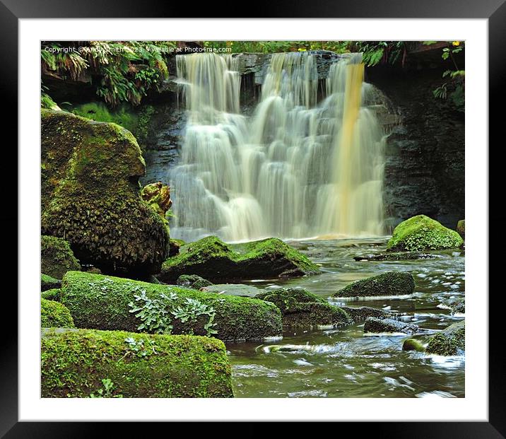 Enchanting Goit Stock Cascade Framed Mounted Print by Andy Smith