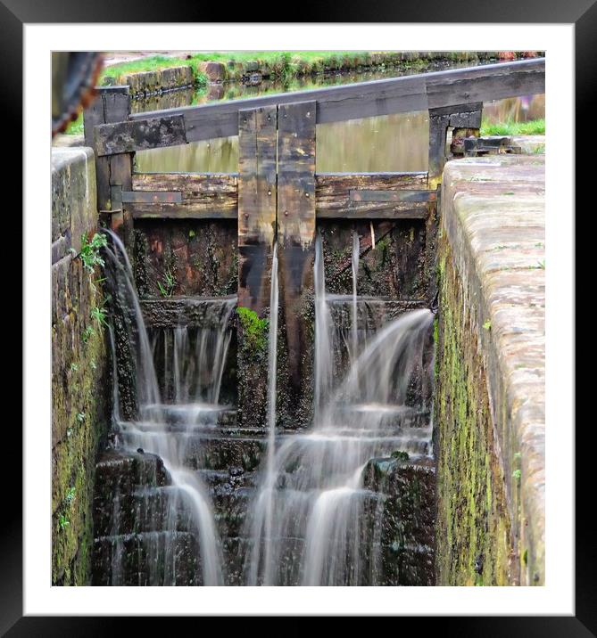 Huddersfield Narrow Canal, Lock 14W Framed Mounted Print by Andy Smith
