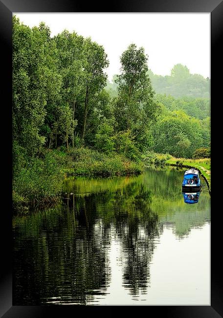Roaches Lock Huddersfield Canal Mossley Framed Print by Andy Smith
