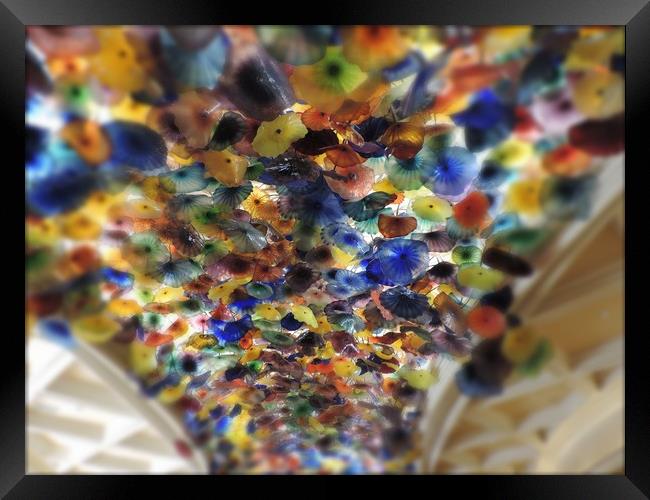  Bellagio Lobby ceiling Framed Print by Andy Smith