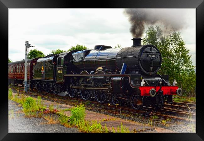  Leander at Hellifield heading 'The Dalesman' Framed Print by Andy Smith