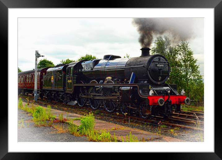  Leander at Hellifield heading 'The Dalesman' Framed Mounted Print by Andy Smith