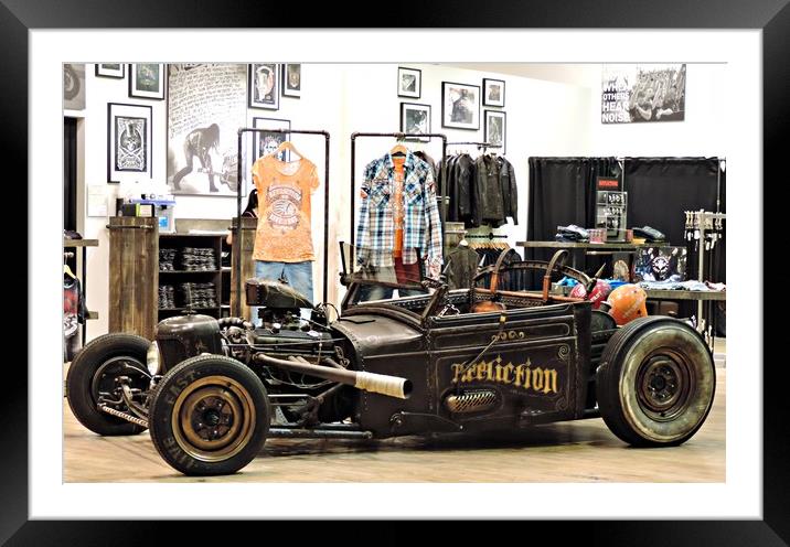           Hot Rod inside Luxor Hotel Las Vegas Framed Mounted Print by Andy Smith