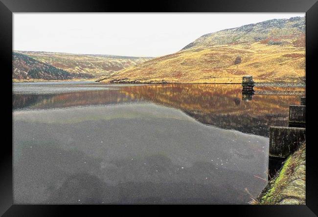 Yeoman Hey Reservoir           Framed Print by Andy Smith