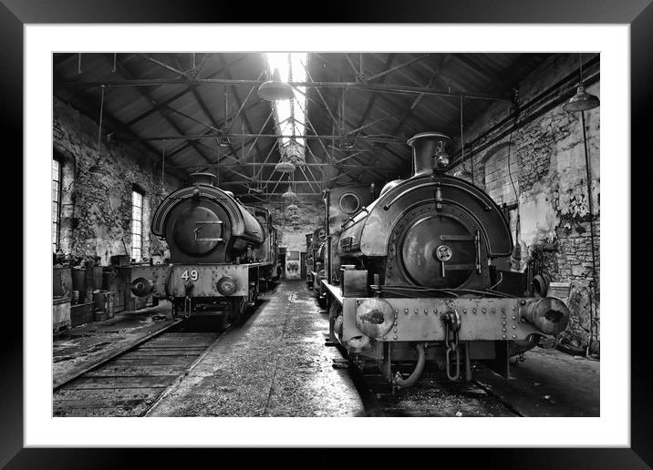 Majestic Steam Engines in the Heart of England Framed Mounted Print by Andy Smith