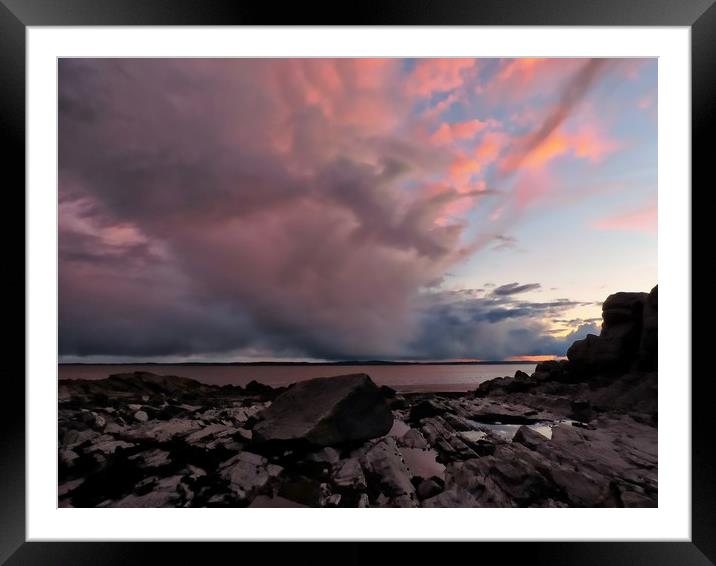 Dramatic Stormy Sky Framed Mounted Print by Andy Smith