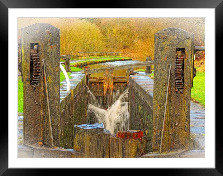 Leaky Lock           Framed Mounted Print by Andy Smith