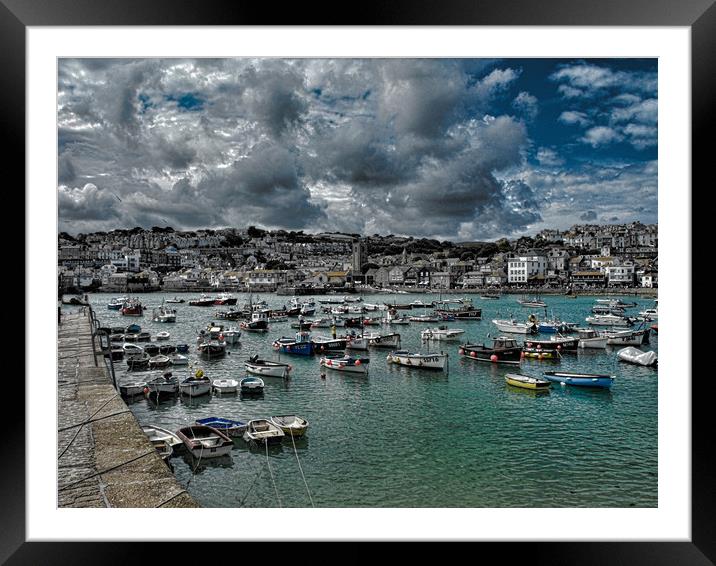 St Ives Cornwall Framed Mounted Print by Andy Smith