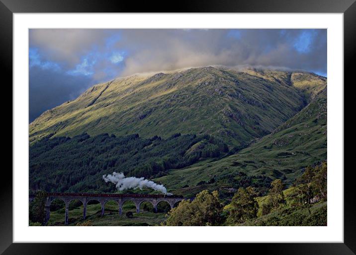 Harry Potter Train Glenfinnan Viaduct Framed Mounted Print by Andy Smith