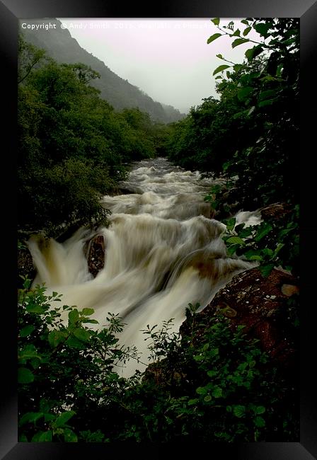 Glen Nevis Lower Falls Framed Print by Andy Smith