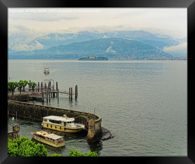 lake maggiore           Framed Print by Andy Smith