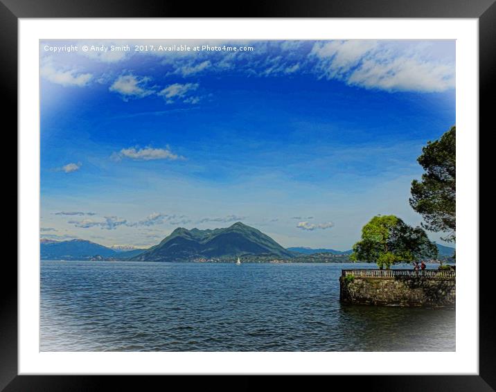 Lake Maggiore           Framed Mounted Print by Andy Smith