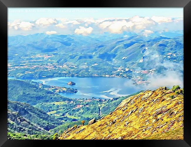 Lake Orta           Framed Print by Andy Smith
