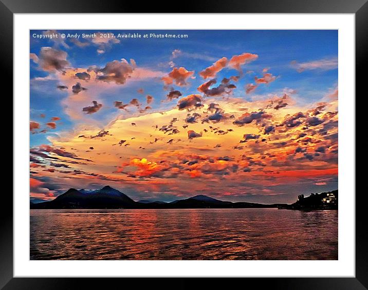 A Fiery Symphony of Colours Framed Mounted Print by Andy Smith