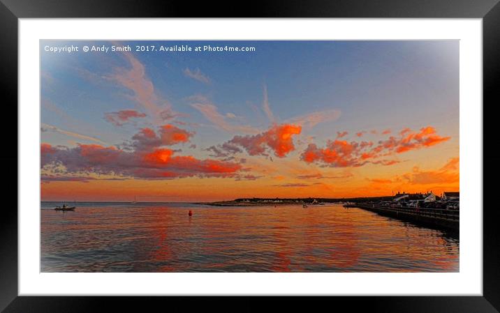 Golden Hour Glow Framed Mounted Print by Andy Smith
