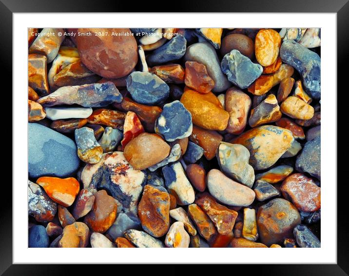 Serenity Stones Framed Mounted Print by Andy Smith