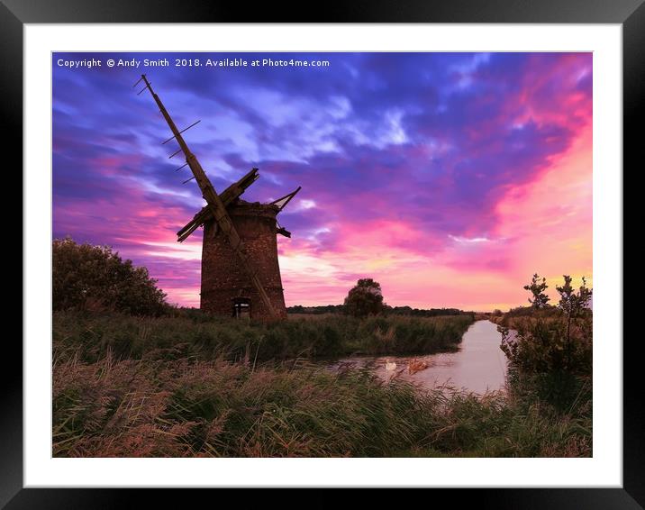 Haunting Beauty of Brograve Mill Framed Mounted Print by Andy Smith