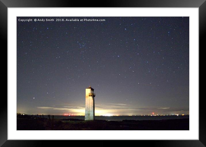 Guiding Light of the Night Sky Framed Mounted Print by Andy Smith
