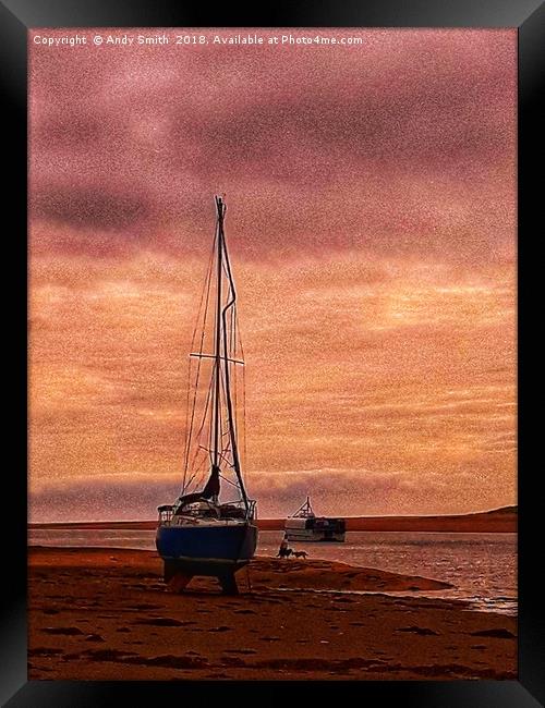 Majestic Sunset on Ravenglass Estuary Framed Print by Andy Smith