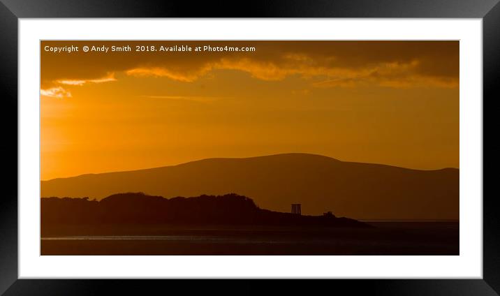 Majestic Solway Sunset Framed Mounted Print by Andy Smith