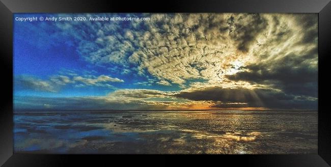 Majestic Sky of Lytham Framed Print by Andy Smith
