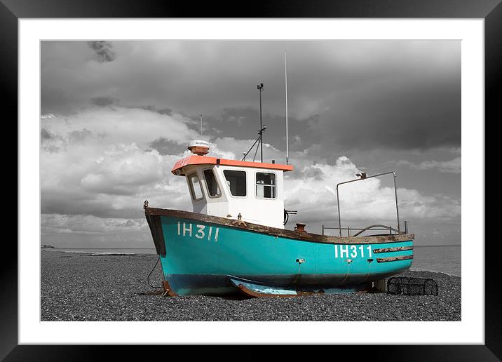  Fishing Boat Framed Mounted Print by Terry Stone