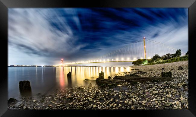 An evening shot of the River Humber  Framed Print by Gregory Culley