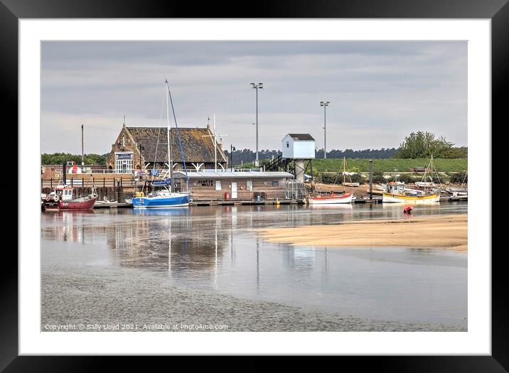 Port of Wells, Harbour Office Framed Mounted Print by Sally Lloyd