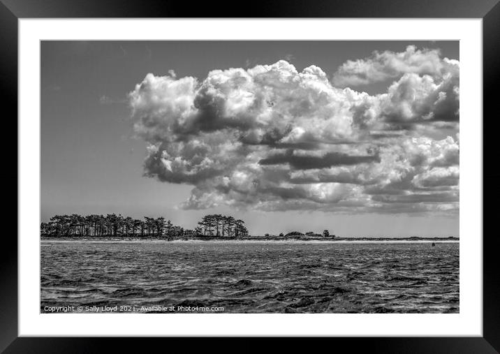Cumulus at Wells next the Sea Framed Mounted Print by Sally Lloyd