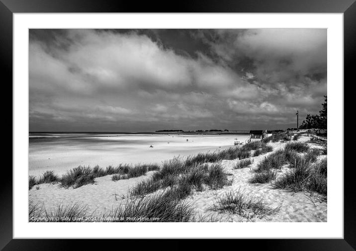 The Tranquil Majesty of Holkham Beach Framed Mounted Print by Sally Lloyd