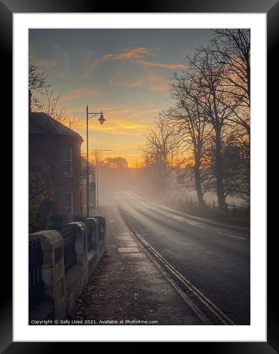 Sunrise in Trowse Framed Mounted Print by Sally Lloyd