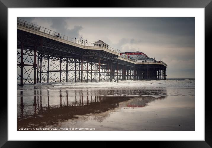 Wild Waves at Cromer Pier Framed Mounted Print by Sally Lloyd