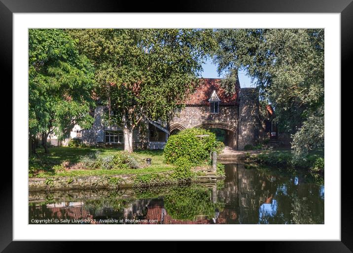 Pulls Ferry in Summertime Norwich Framed Mounted Print by Sally Lloyd