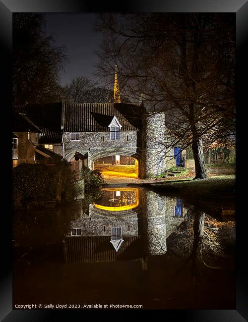 Pulls Ferry Magical Reflection Norwich Framed Print by Sally Lloyd