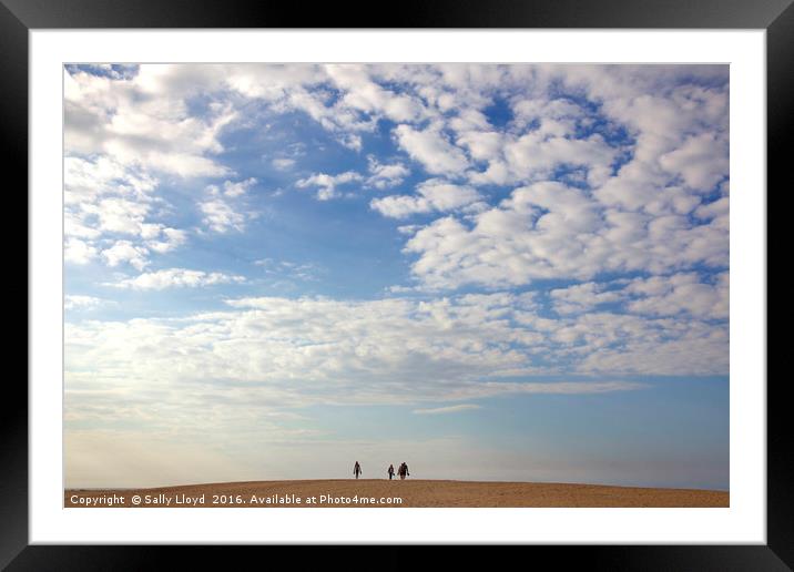 Under a Huge Norfolk Sky Framed Mounted Print by Sally Lloyd