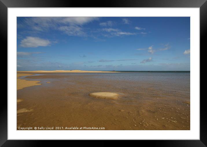 Mini Island at Wells next the Sea Framed Mounted Print by Sally Lloyd