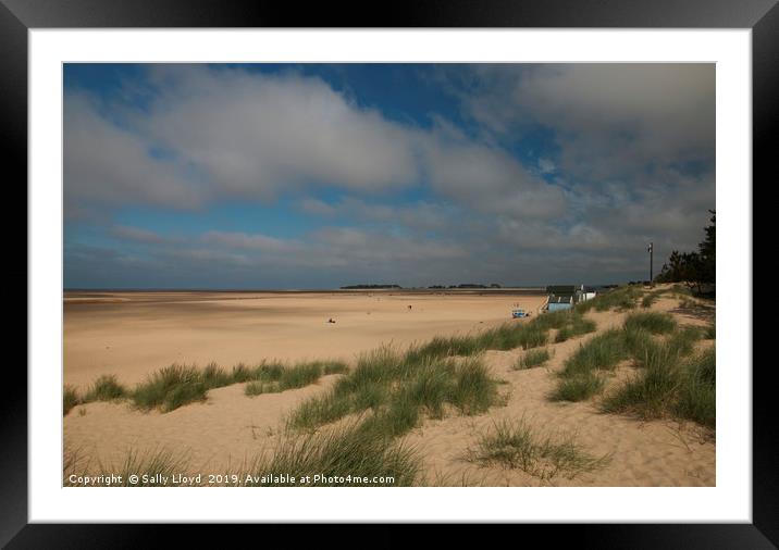 Beach View at Wells-next-the-Sea Framed Mounted Print by Sally Lloyd