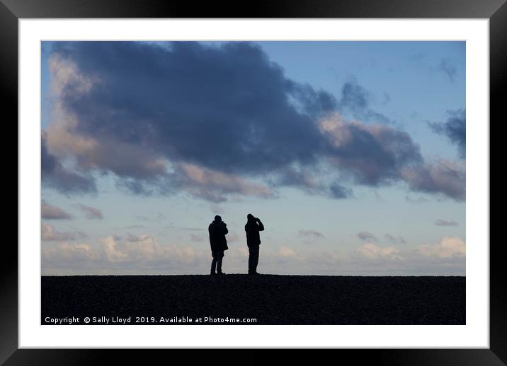 The Birdwatchers Framed Mounted Print by Sally Lloyd