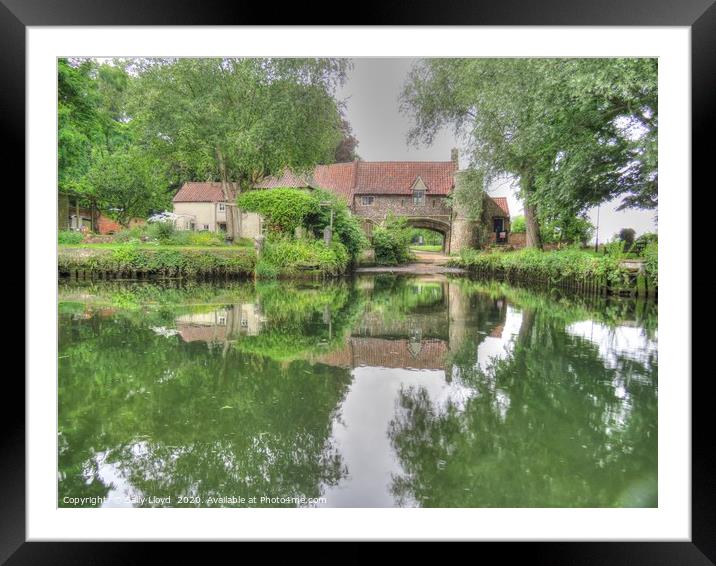 Pulls Ferry from the Wensum Framed Mounted Print by Sally Lloyd