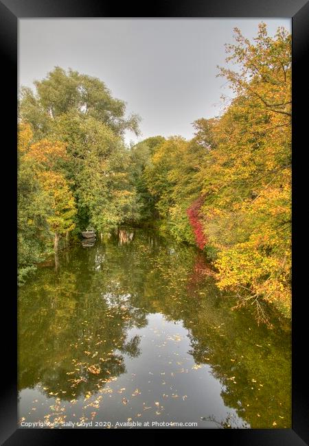 Autumn Wensum Style, Norwich Framed Print by Sally Lloyd