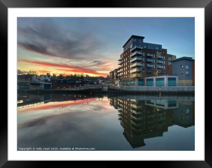 St Anne's Quarter at Sunset, Norwich. Framed Mounted Print by Sally Lloyd