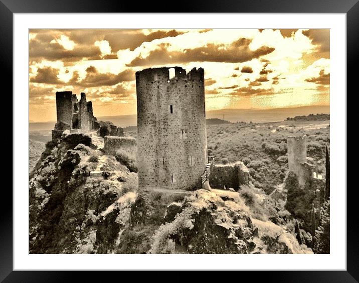 Castle views Framed Mounted Print by John  Hughes