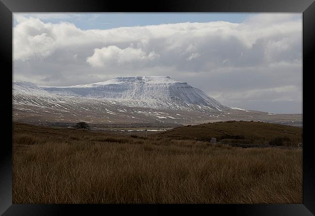 Ingleborough Framed Print by Annie Page