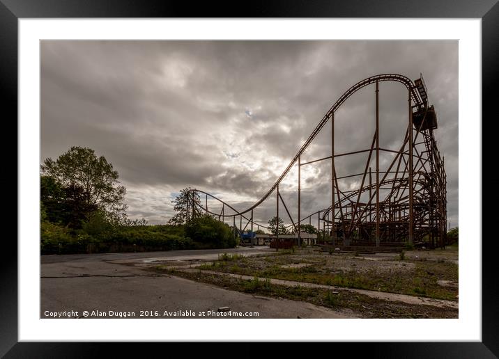 Abandoned Theme Park Framed Mounted Print by Alan Duggan