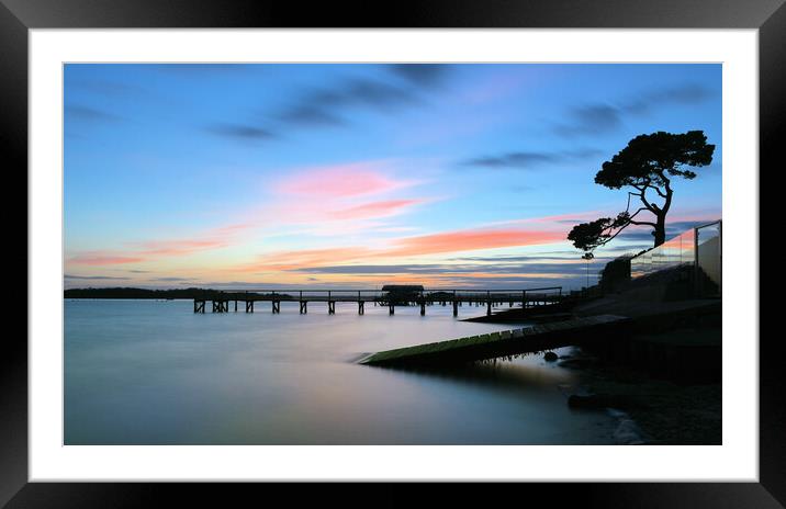 Vibrant Sunset Hues Framed Mounted Print by paul cobb