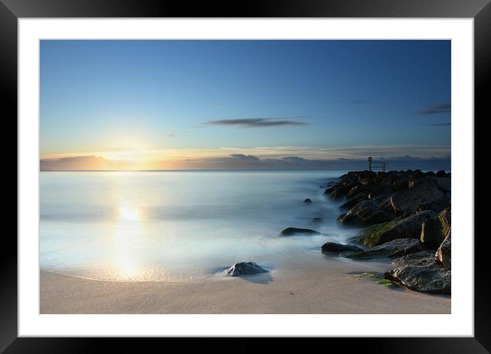 Tranquil dawn Framed Mounted Print by paul cobb