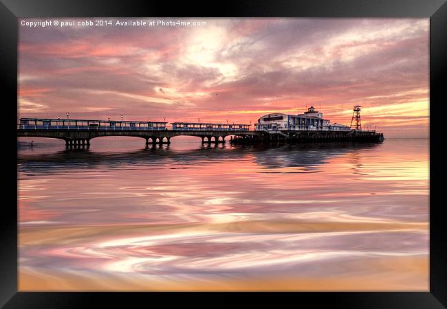  Bournemouth pier. Framed Print by paul cobb