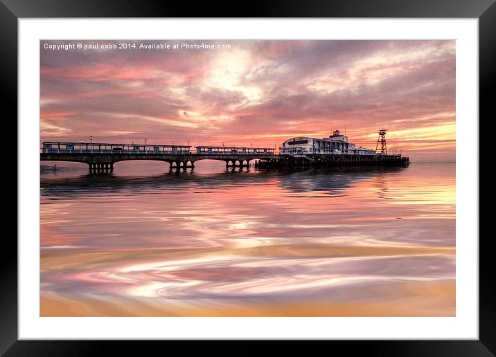  Bournemouth pier. Framed Mounted Print by paul cobb