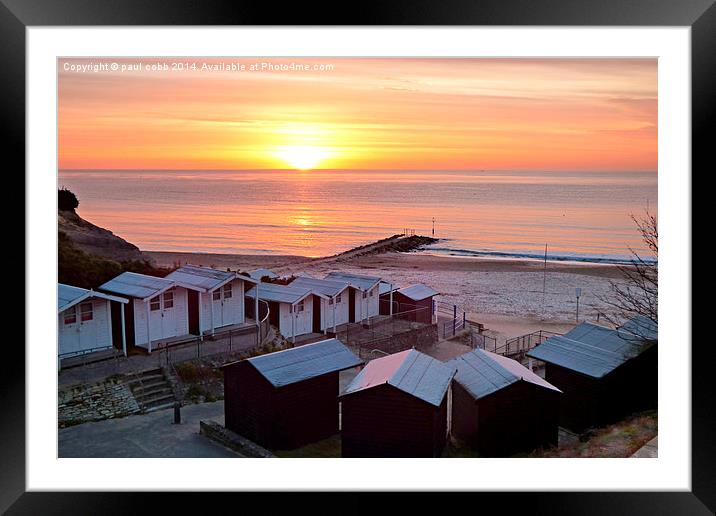  Frosty sunrise. Framed Mounted Print by paul cobb